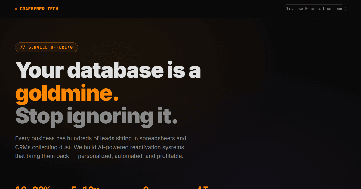Database Reactivation